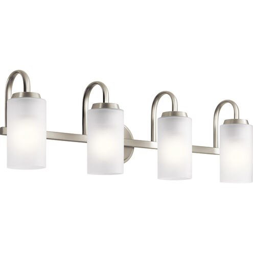Kennewick 4 Light 32 inch Brushed Nickel Wall Mt Bath 4 Arm Wall Light
