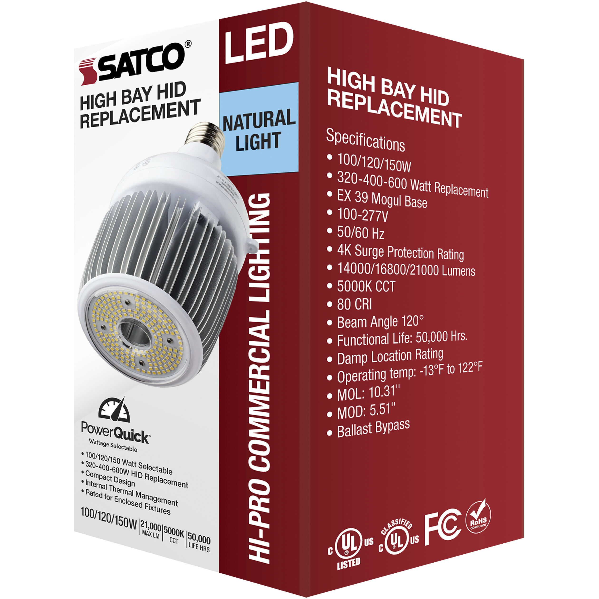 Hi-Pro LED LED Mogul Extended 5000K HID Replacements