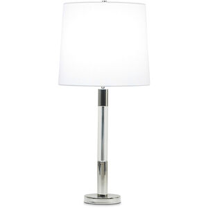 Poppy 29.25 inch 150.00 watt Polished Nickel Table Lamp Portable Light in Silver