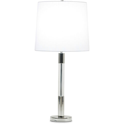 Poppy 29.25 inch 150.00 watt Polished Nickel Table Lamp Portable Light in Silver