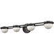 Nelly LED 31 inch Matte Black Vanity Light Wall Light in 4