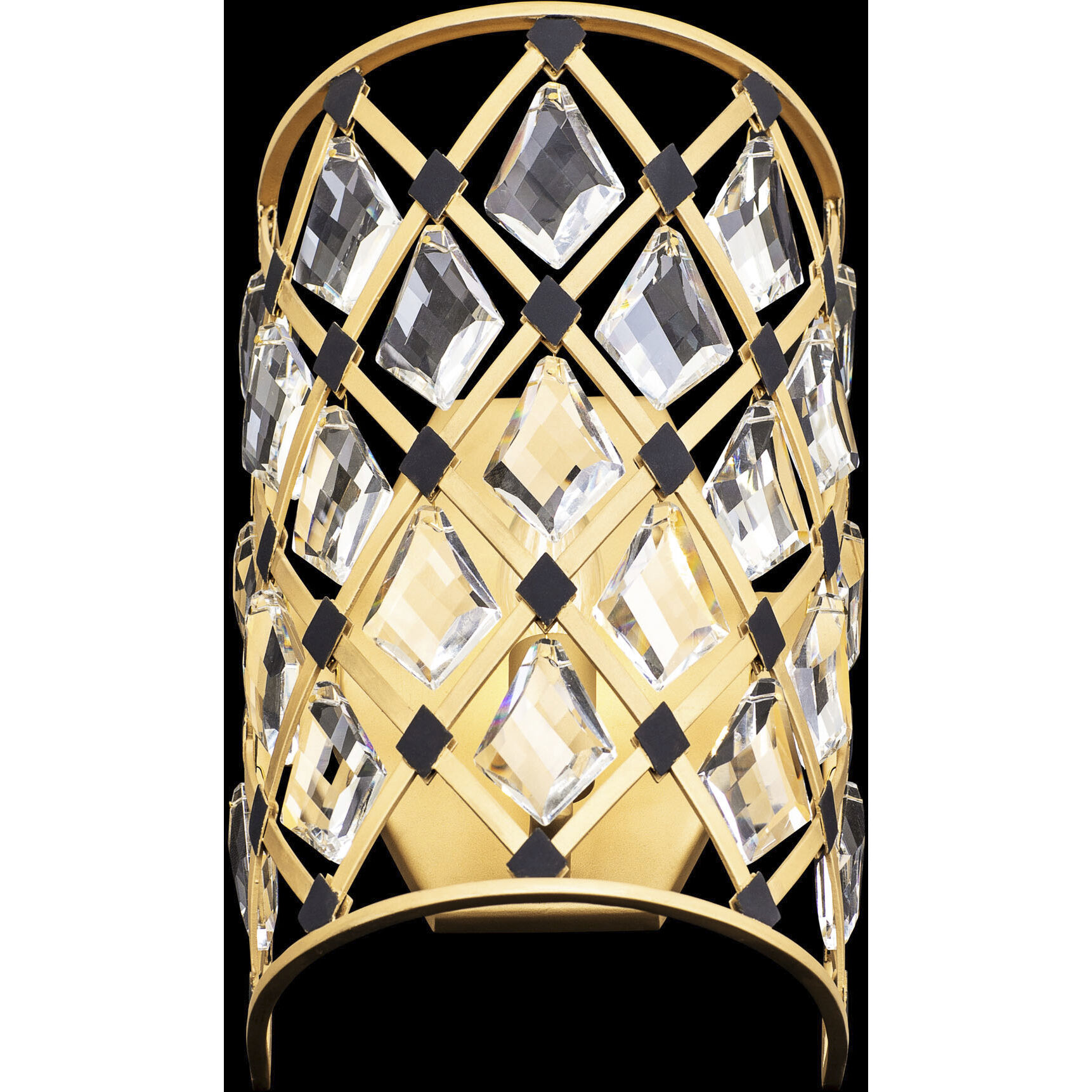 Windsor 1 Light 7 inch French Gold and Matte Black Wall Sconce Wall Light