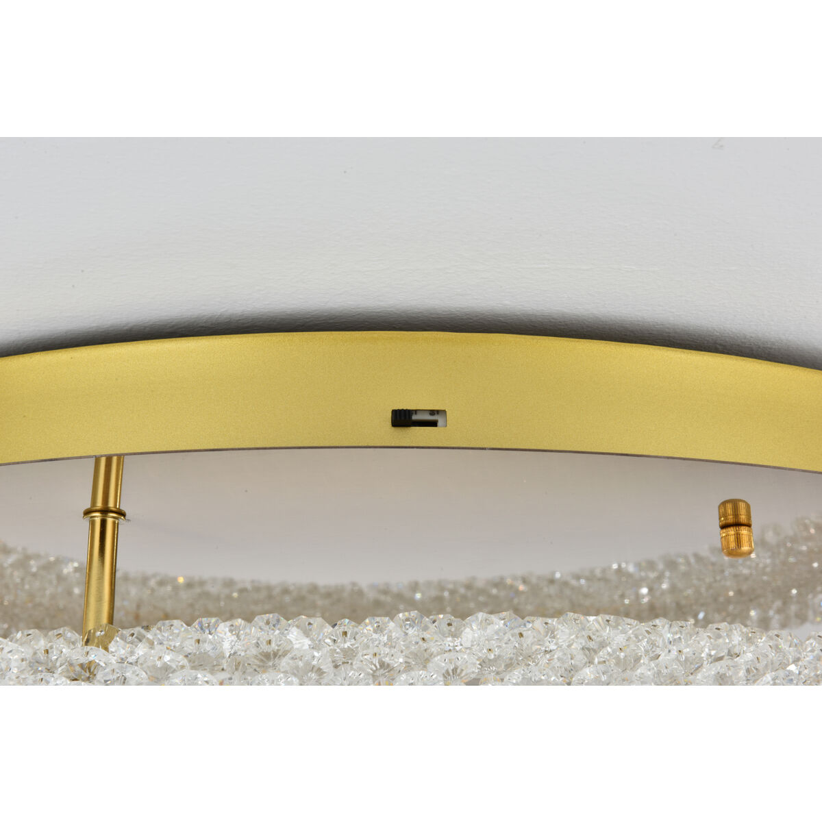 Bowen 1 Light 26 inch Satin Gold Flush Mount Ceiling Light