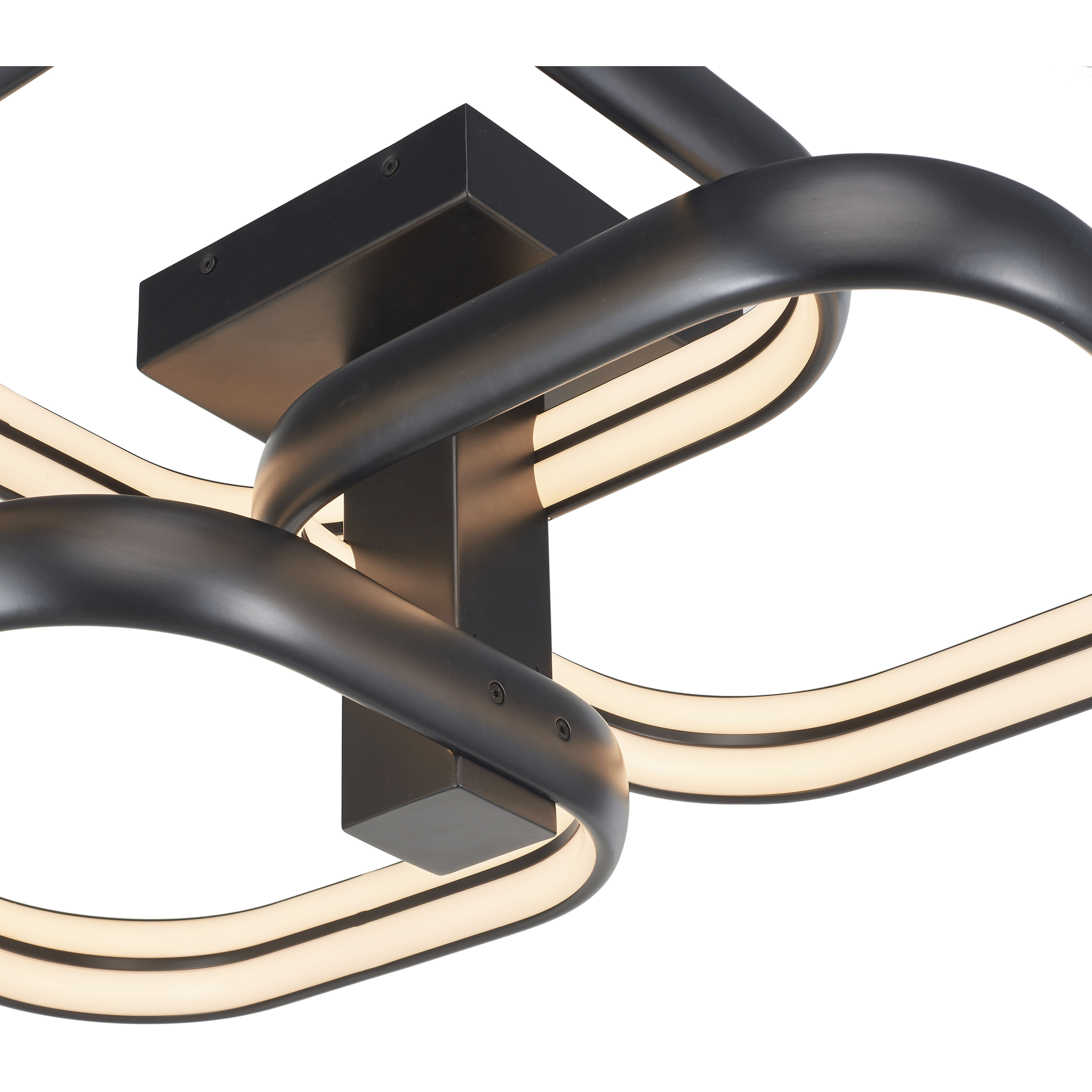 Rave LED 21 inch Matte Black Flush Mount Ceiling Light