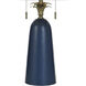 Poly 31.5 inch 60 watt Latilly Blue Table Lamp Portable Light