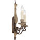 Menard 2 Light 12.75 inch Fossil Stone Sconce Wall Light
