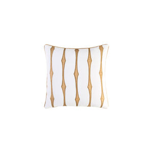 Graphic Stripe 20 X 20 inch White/Tan/Wheat Pillow Kit