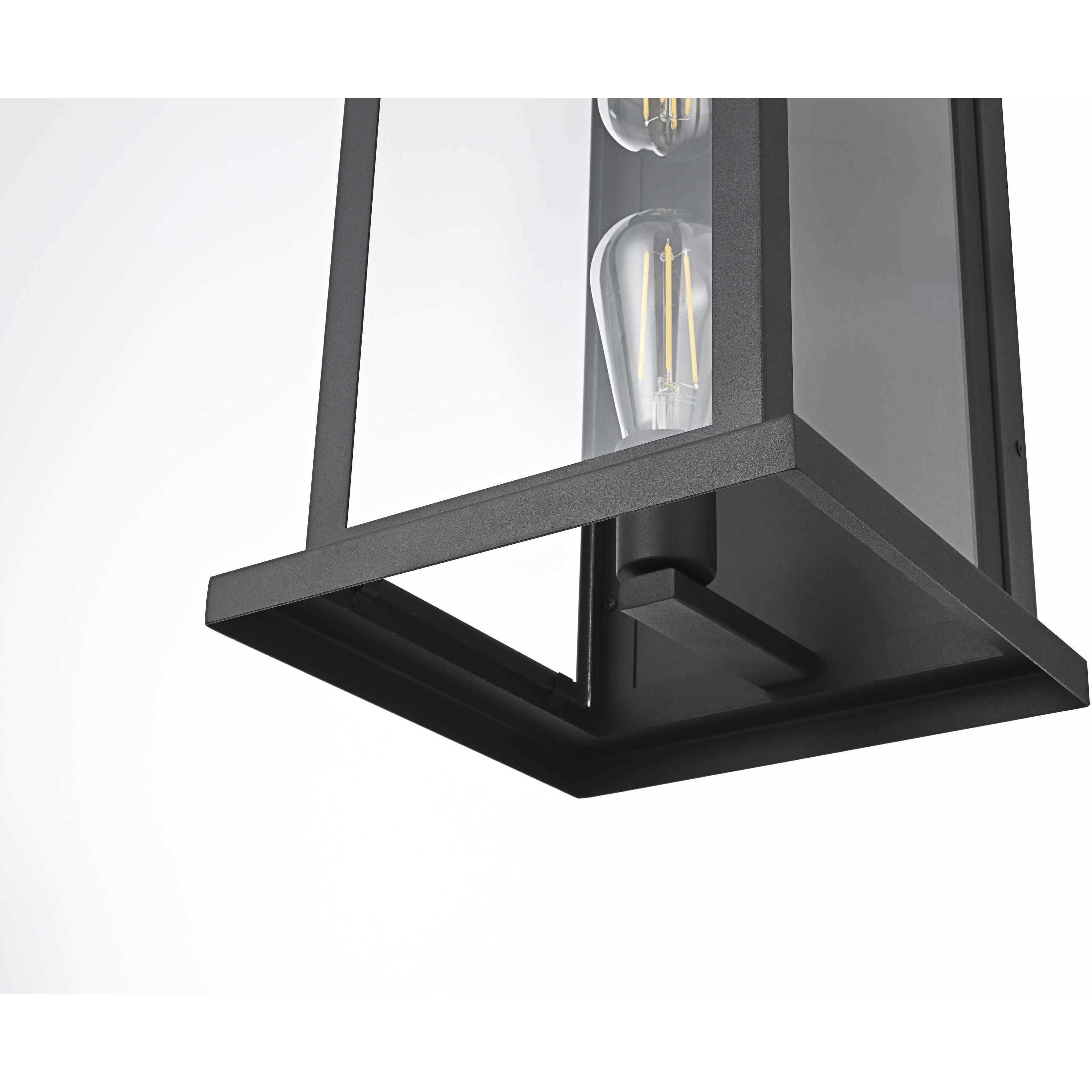 Neil 2 Light 21 inch Black Outdoor Wall Sconce