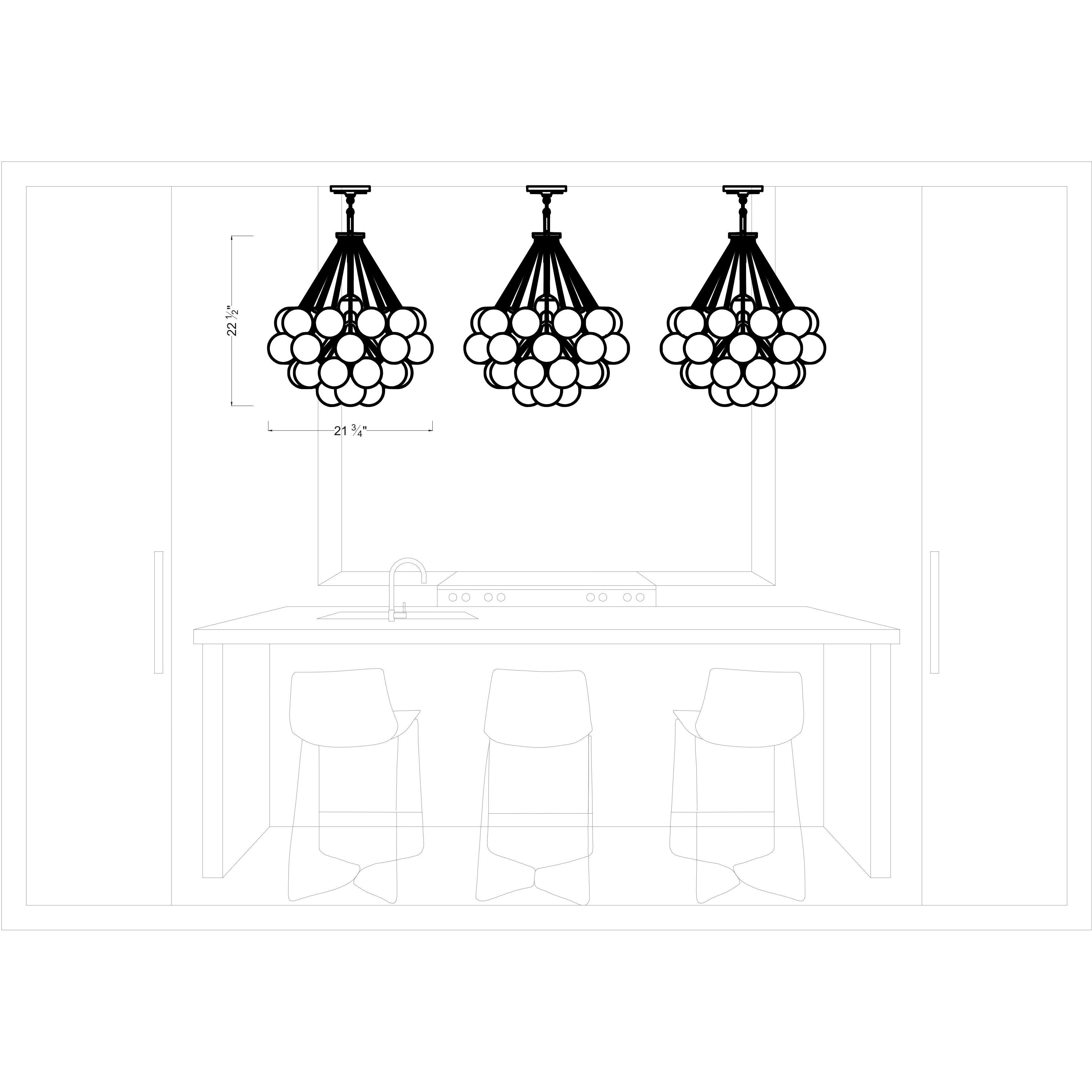 Sean Lavin Bronzeville Pendant Ceiling Light in Brushed Nickel