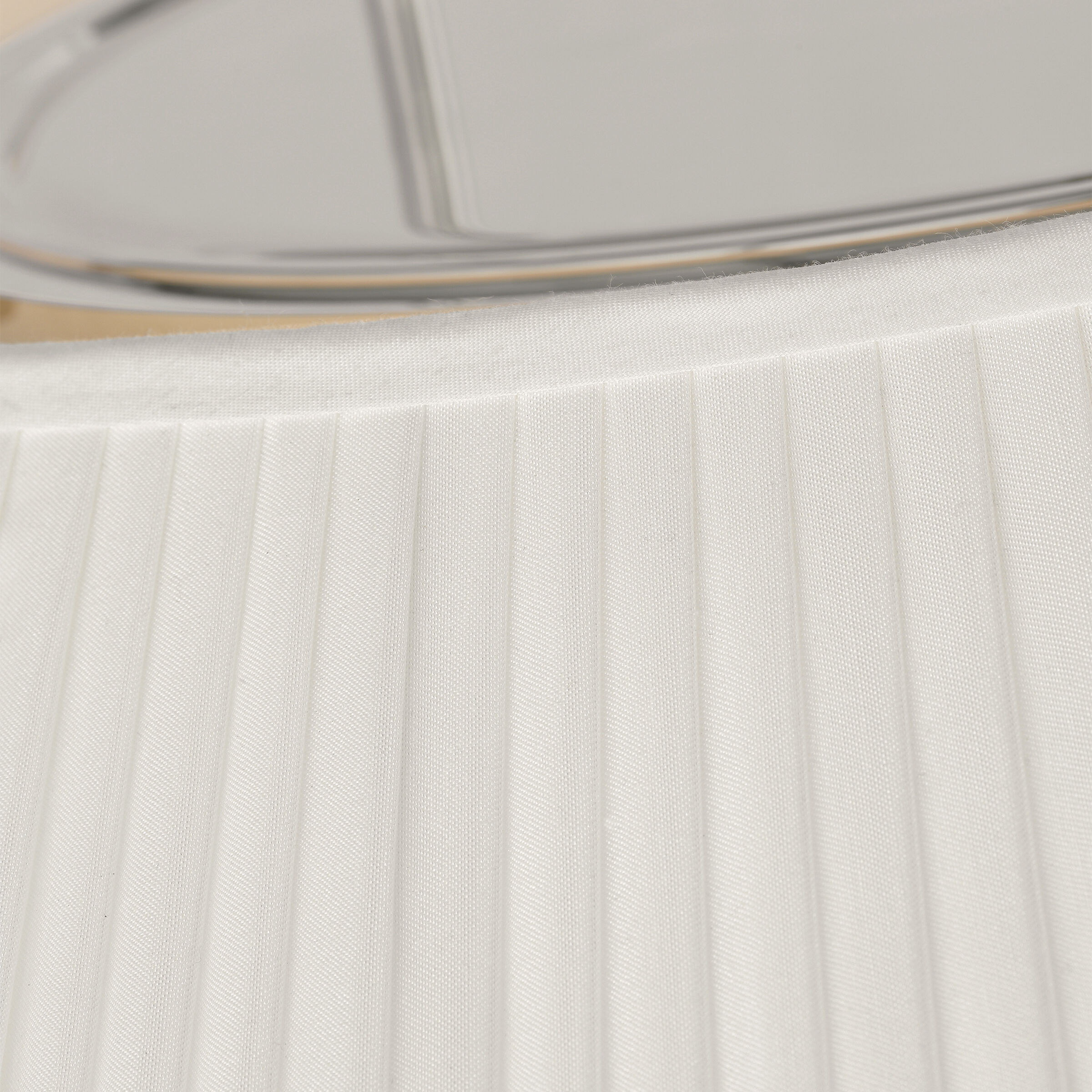 Amber Lewis Serrato LED 32.5 inch Polished Nickel Hanging Shade Ceiling Light