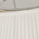 Amber Lewis Serrato LED 32.5 inch Polished Nickel Hanging Shade Ceiling Light