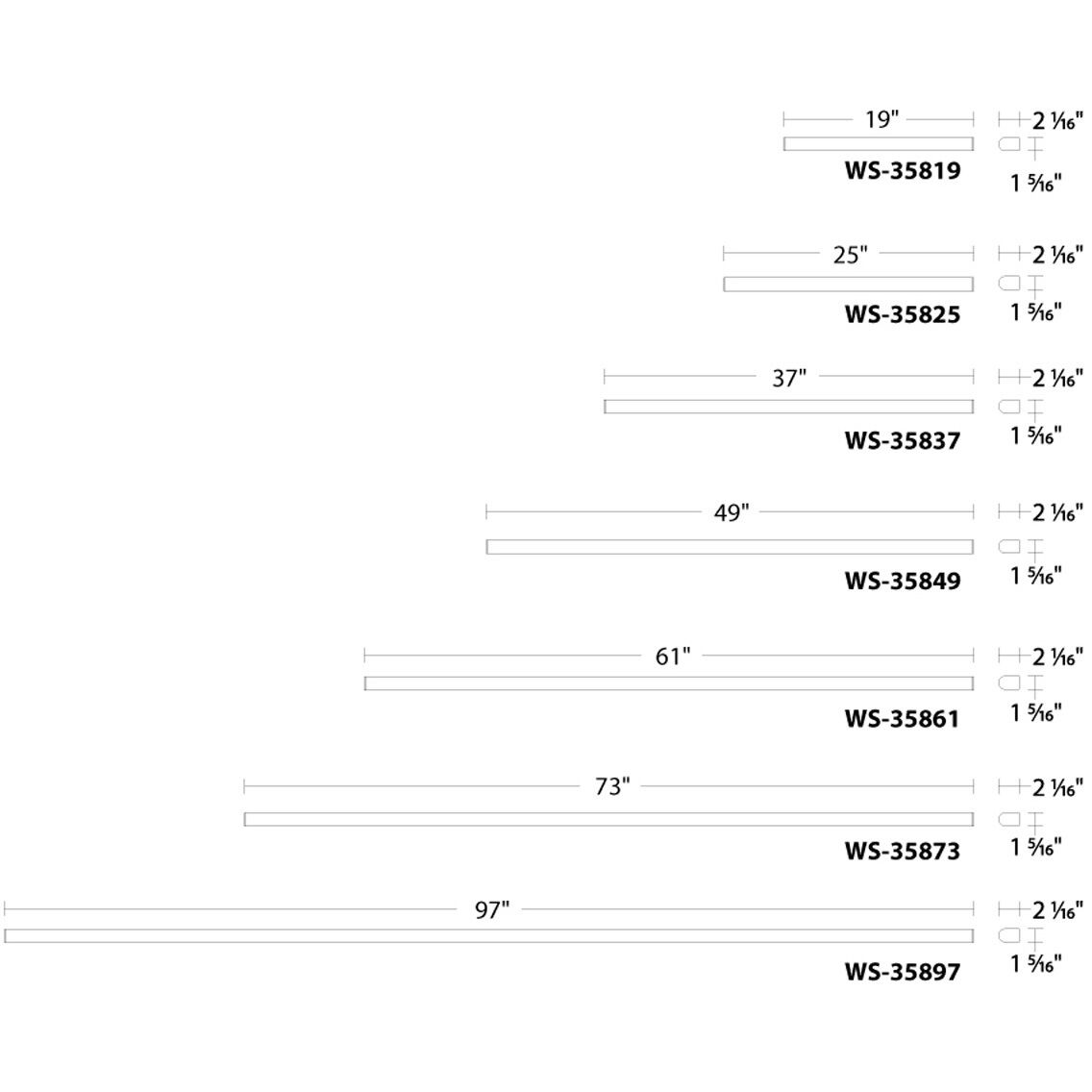 Nightstick LED 48.88 inch White Bath Vanity & Wall Light, dweLED