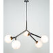 Ravello LED 47.25 inch Black and Harvest Brass Pendant Ceiling Light