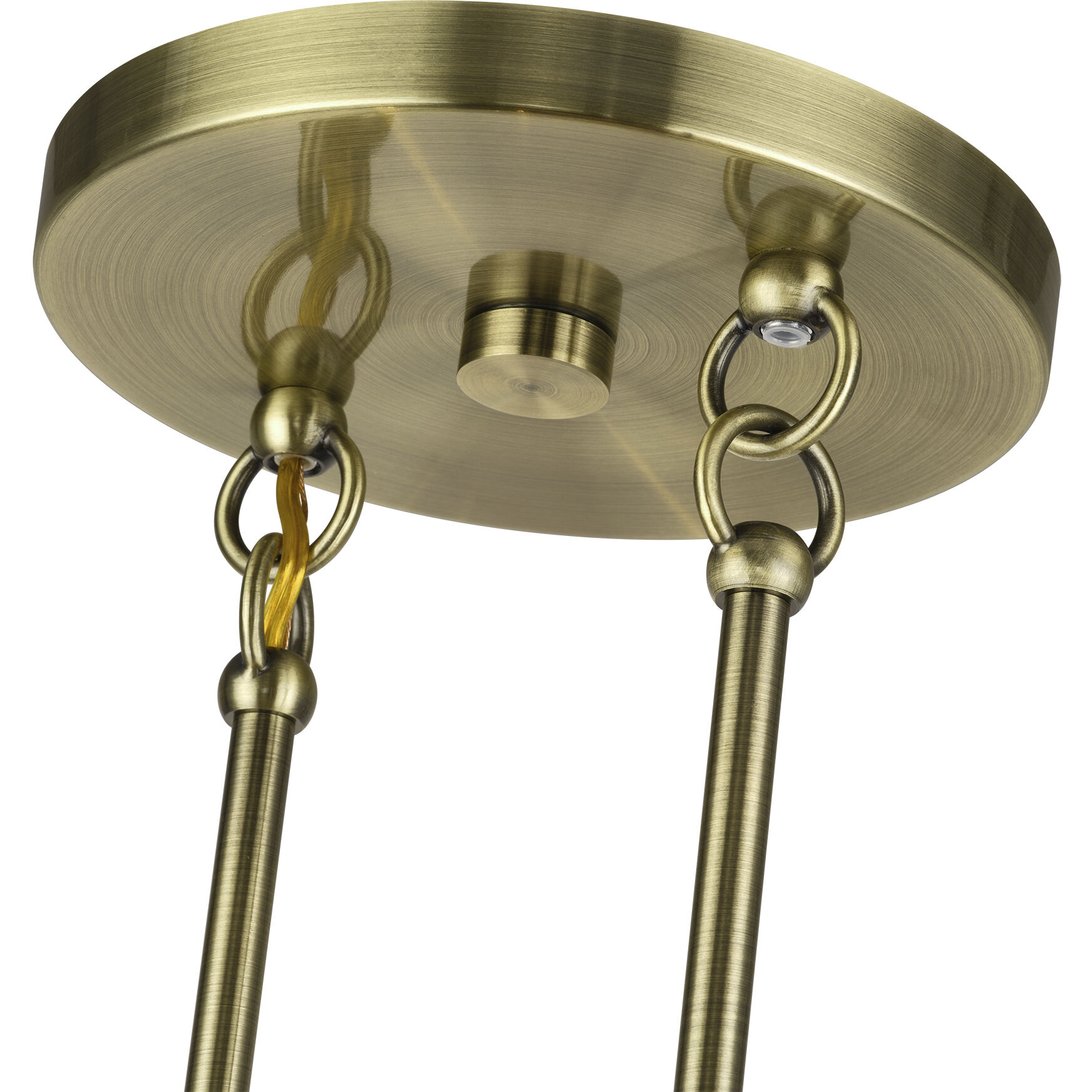 Manorwood 3 Light 30 inch Antique Brass Linear Chandelier Ceiling Light, Medium