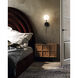 Alora Mood Cassia 1 Light 6 inch Matte Black Bath Vanity Light Wall Light in Opal Glass Shade