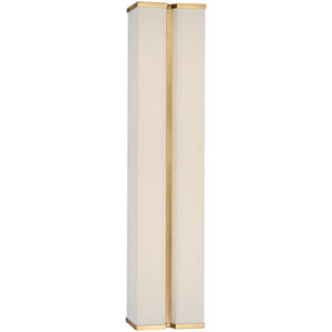 Paloma Contreras Vernet LED 5.5 inch Hand-Rubbed Antique Brass and Linen Sconce Wall Light