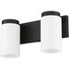 Burk 2 Light 13.75 inch Matte Black Bath Vanity Light Wall Light