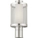 Nottingham 1 Light 15 inch Brushed Nickel Outdoor Post Top Lantern