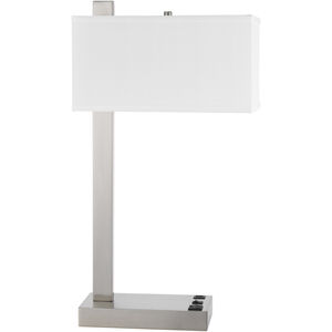 Drancy 25 inch 100.00 watt Brushed Steel Desk Lamp Portable Light
