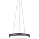 Pi LED 20 inch Black Bronze Pendant Ceiling Light