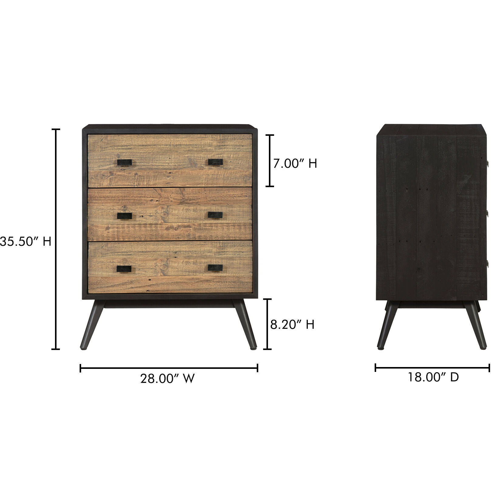 Nova Black Dresser, Chest