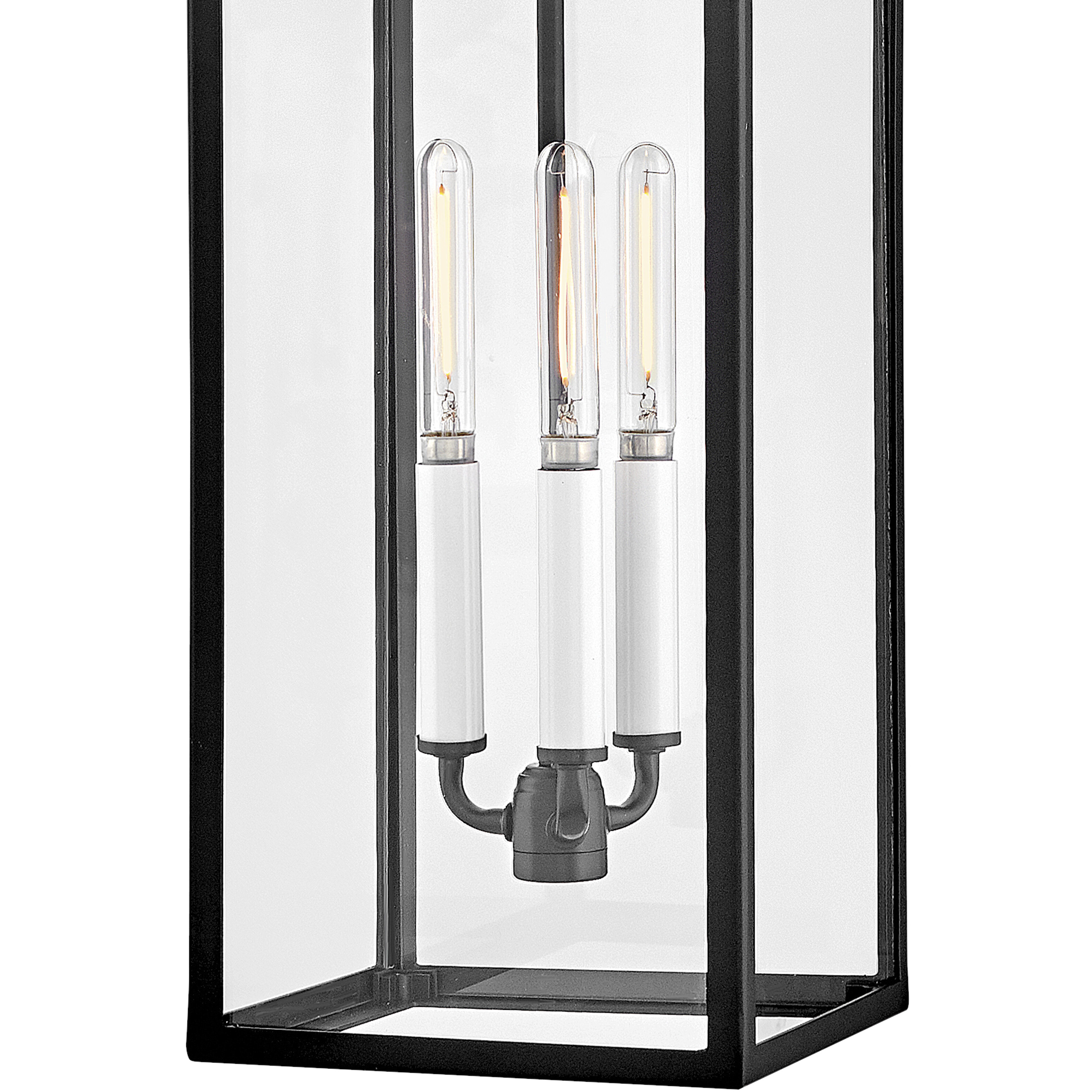 Heritage Campbell 3 Light 7.75 inch Black with Burnished Bronze Outdoor Hanging