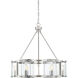 Prescott 6 Light 28 inch Satin Nickel Pendant Ceiling Light
