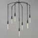 Pioneer 7 Light 28 inch Anthracite Multi-Light Pendant Ceiling Light