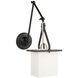 Brydon LED 6 inch Black and Brushed Nickel Sconce/Pendant Ceiling Light in Black/Brushed Nickel