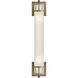 Openwork 2 Light 4.75 inch Antique Nickel Bath Sconce Wall Light