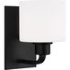 Canfield 1 Light 5.5 inch Midnight Black Wall Bath Fixture Wall Light