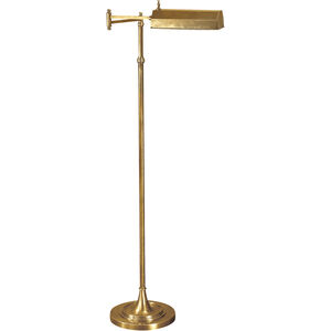Chapman & Myers Dorchester 37 inch 40.00 watt Antique-Burnished Brass Swing Arm Floor Lamp Portable Light
