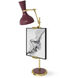 Clare Sugar Plum with Modern Brass Table Easel
