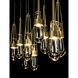 Link 10 Light 44.5 inch Modern Brass Pendant Ceiling Light, Rectangular