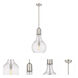 Amherst 1 Light 12 inch Brushed Satin Nickel Mini Pendant Ceiling Light in Seedy Glass