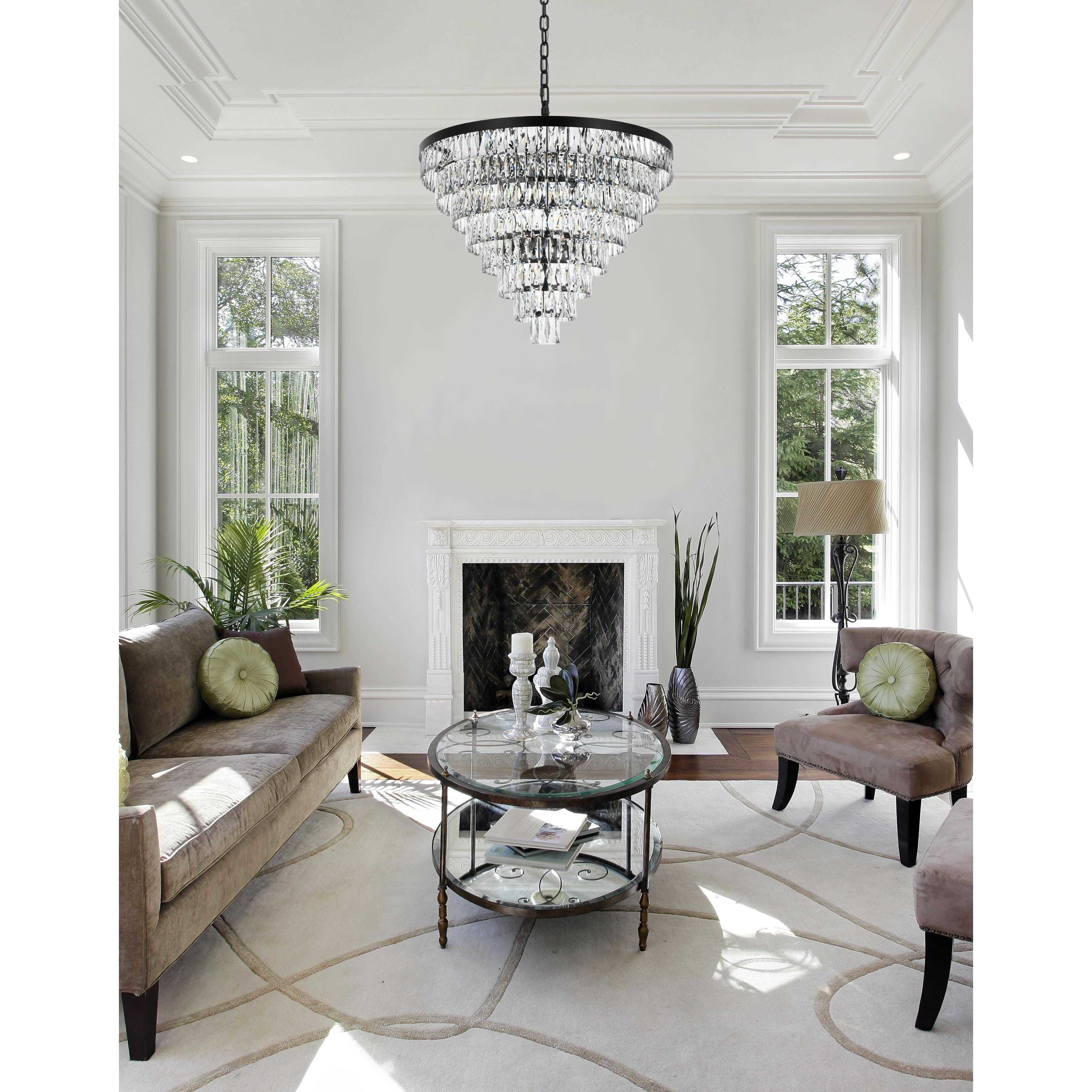 Josephine 29 Light 36 inch Black Chandelier Ceiling Light