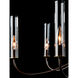 Grace 8 Light 23.7 inch Black Chandelier Ceiling Light in Black/Brass