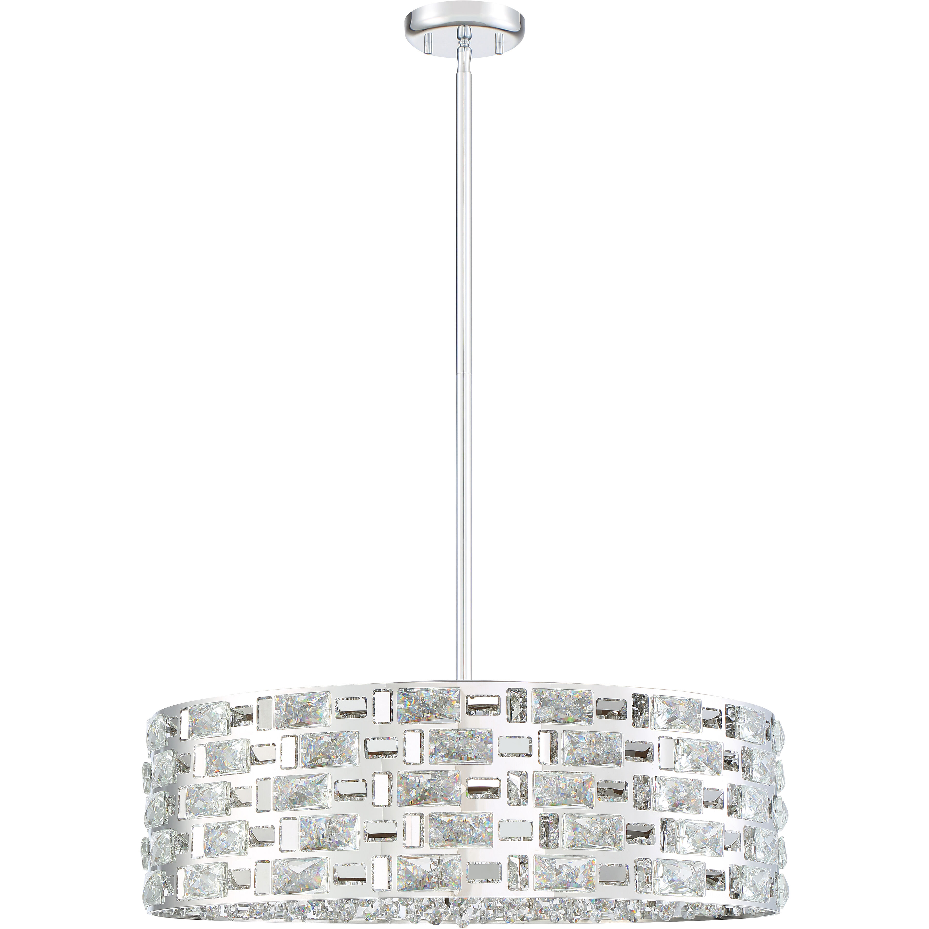 Aludra 7 Light 24 inch Chrome Chandelier Ceiling Light