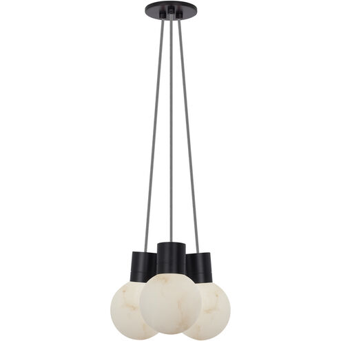 Sean Lavin Mina 3 Light 9 inch Black Chandelier Ceiling Light