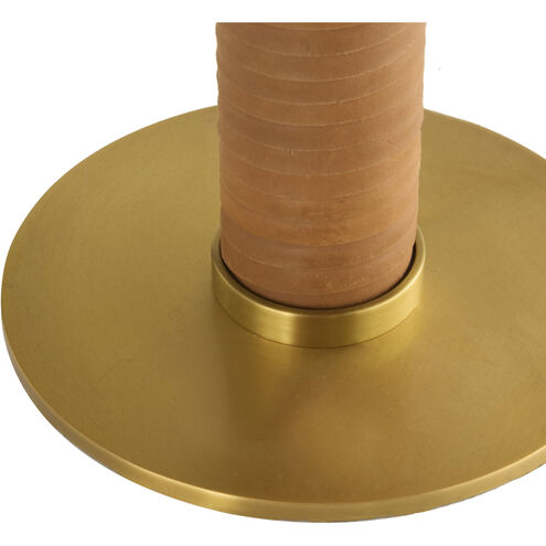 Middlebury 24.5 inch 4.00 watt Brown and Antique Brass Desk Lamp Portable Light