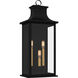 Abernathy Outdoor Wall Lantern in Matte Black, Large