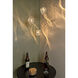 Aurora LED 4.5 inch Matte Chrome Small Pendant Ceiling Light in Clear Glass
