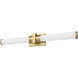 Idris LED 32.5 inch Modern Gold Bath Vanity Wall Light
