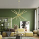 Soho 20 Light 38 inch Satin Brass Chandelier Ceiling Light, Large