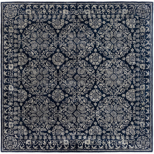 Hendrick 96 X 96 inch Dark Blue Rug, Square