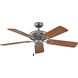 Lafayette 52 inch Pewter with Driftwood, Teak Blades Fan