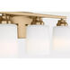 Vinton 3 Light 20.75 inch Satin Brass Bath Sconce Wall Light in Incandescent