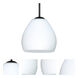 Bolla 1 Light Black Cord Pendant Ceiling Light