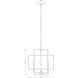 Titania 4 Light 18 inch Matte Black Chandelier Ceiling Light