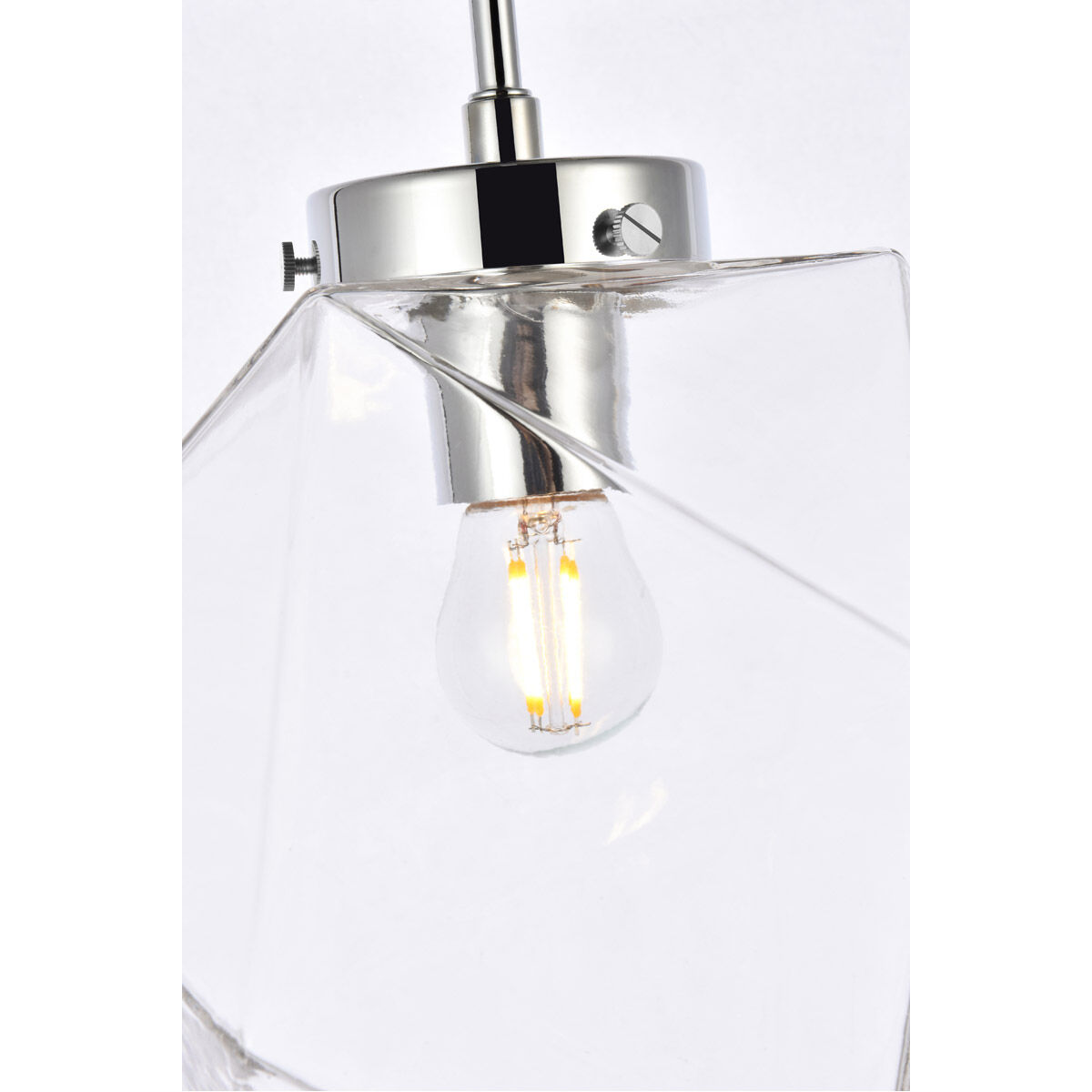 Lawrence 1 Light 10 inch Chrome Flush Mount Ceiling Light